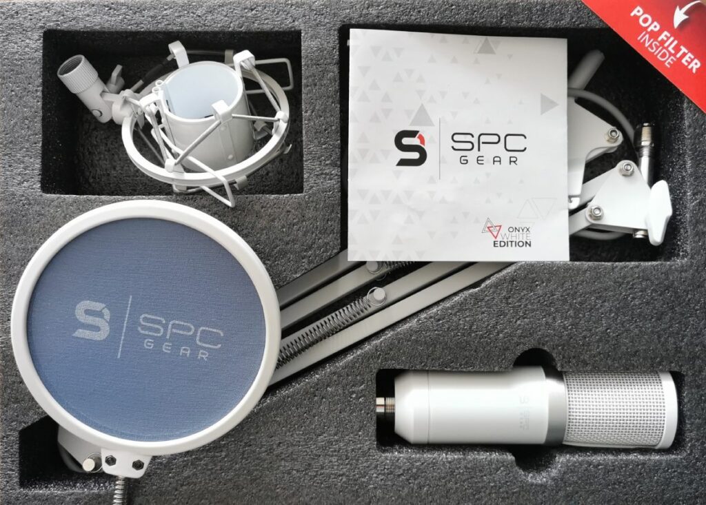 SPC Gear SM950 Onyx White wyposażenie