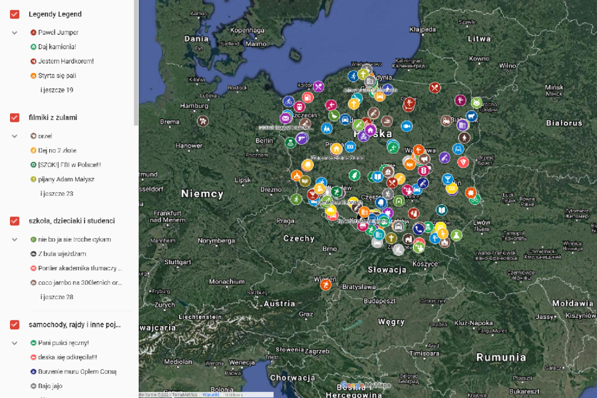 mapa klasyków polskiego internetu