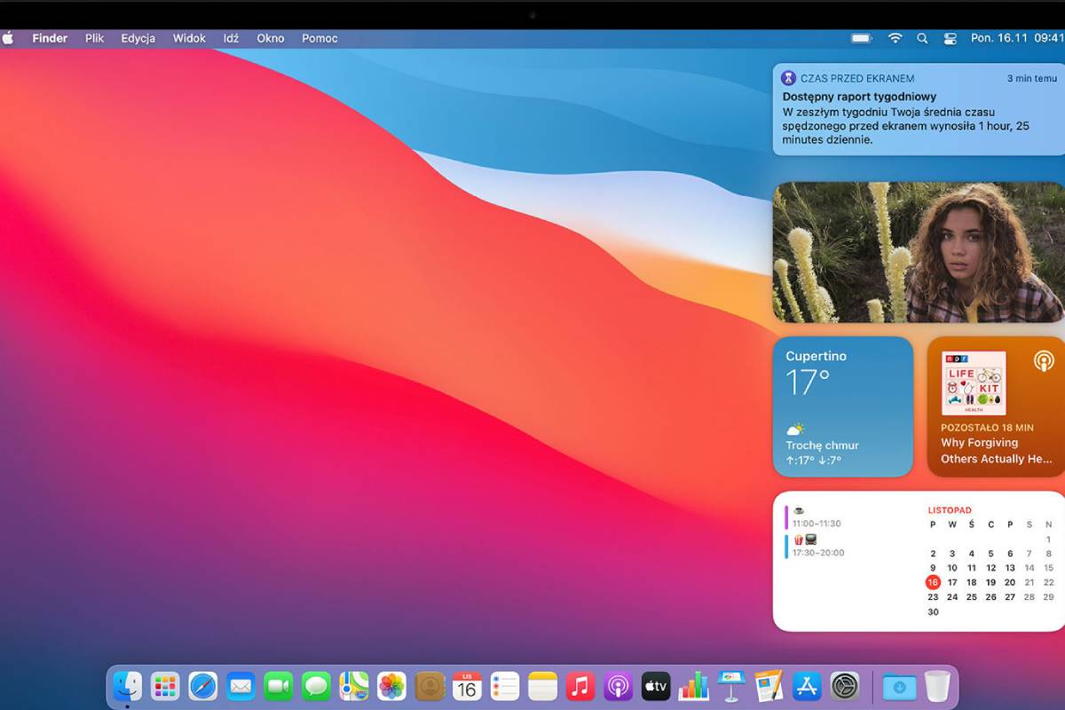 macOS ekran główny