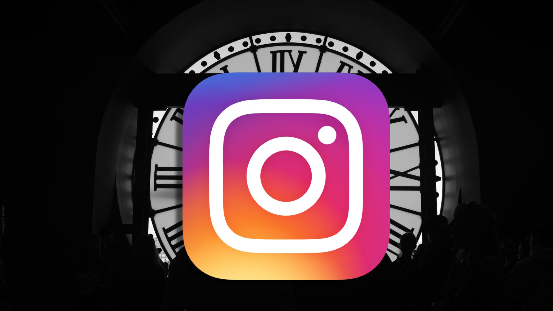 instagram czas zegar