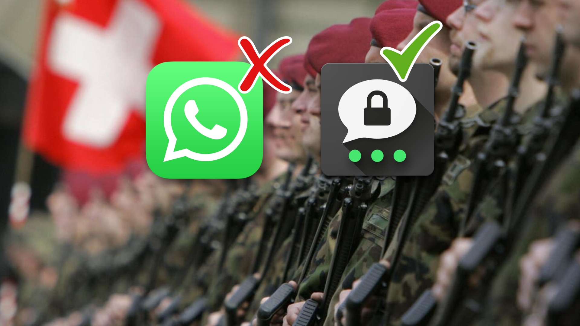 WhatsApp a szwajcarskie wojsko