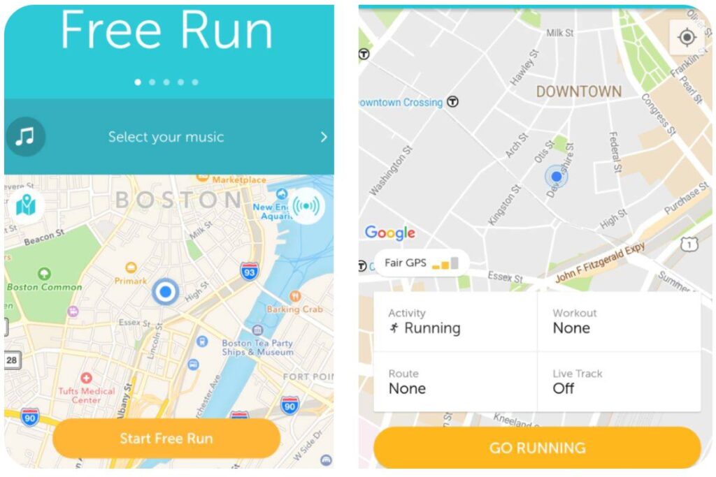 aplikacje do biegania - Runkeeper