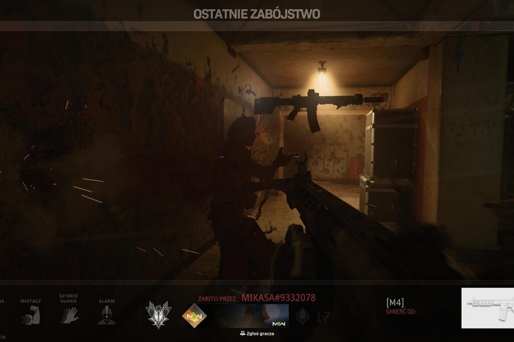 screenshot z rozgrywki Modern Warfare 2