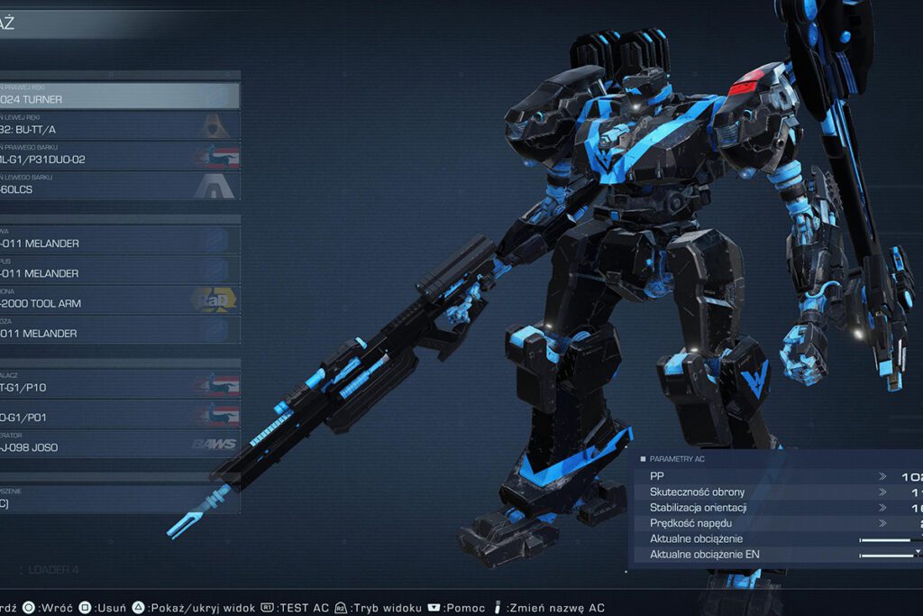 zrzut ekranu z gry Armored Core 6