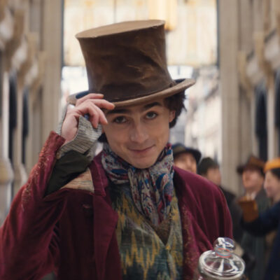 timothee chalamet jako wonka