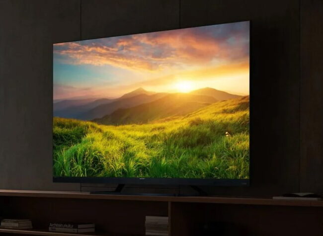 grafika promocyjna telewizora Sharp Aquos 55FQ8EG