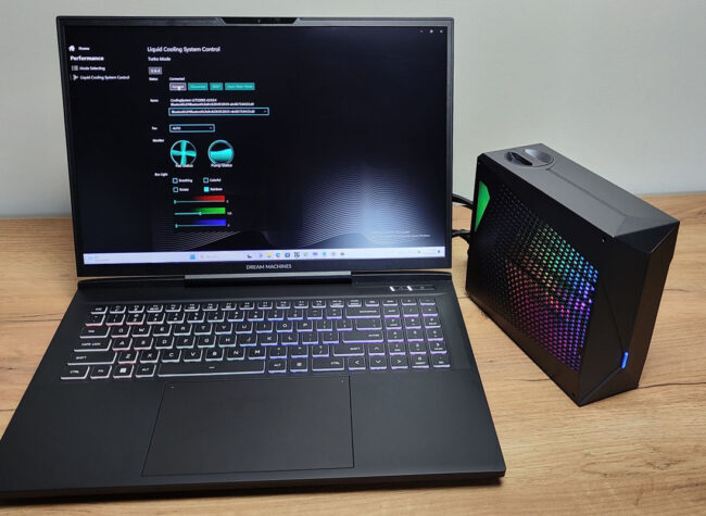 laptop z chłodzeniem dream machines rx4090 17pl31